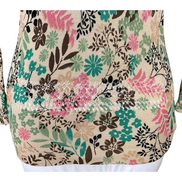 Charlotte Tarantola Long Sleeve Hooded Ribbed Stretch Pointelle Sweater Small - Picture 4 of 8